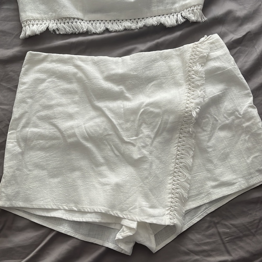 White Two-Piece Set - Picture 3 of 5